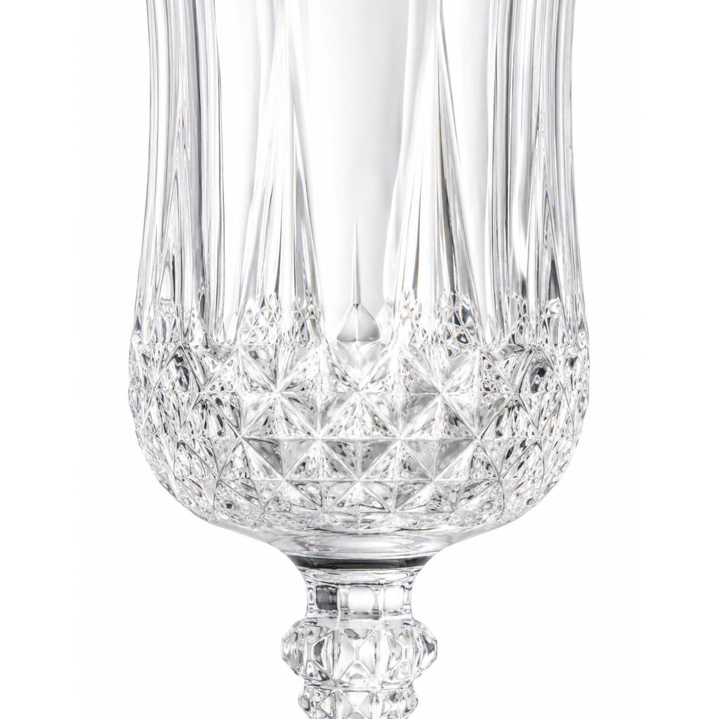 Vintage Cristal D'Arques Longchamp Wine Goblets close up