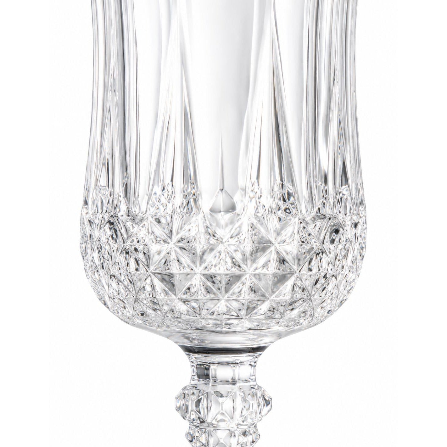 Vintage Cristal D'Arques Longchamp Wine Goblets close up