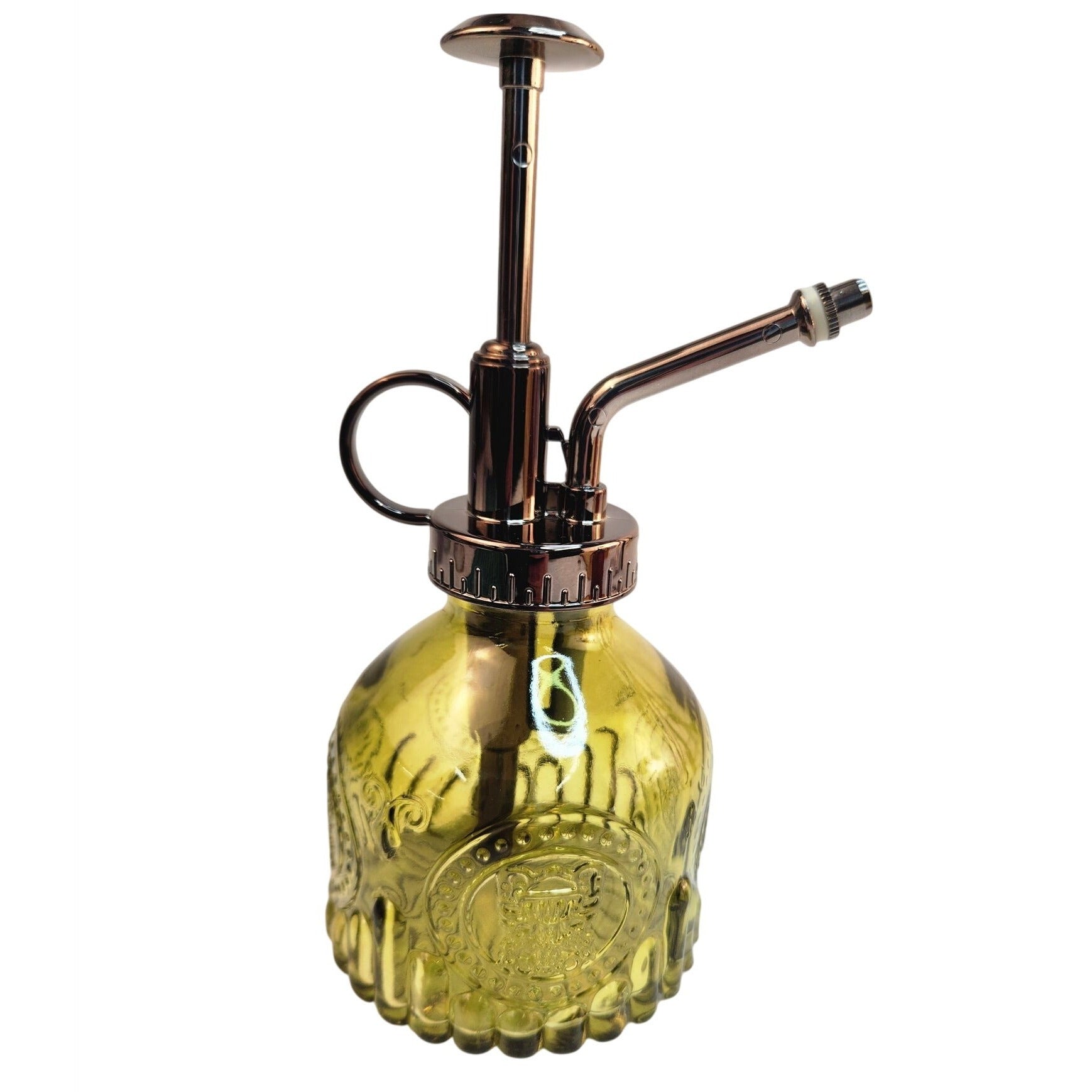 Olive Green Glass Orchid Mister 6.8 oz Air Plant Fine Mist Spray Bottle