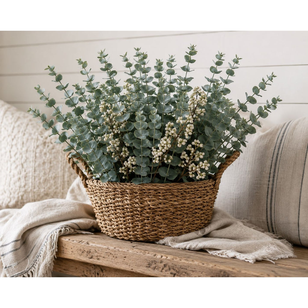 Faux Eucalyptus Stems Sage Green Eucalyptus Greenery Artificial Eucalyptus Wedding Greenery Farmhouse Wreath Supplies 14 Inch Set of 10