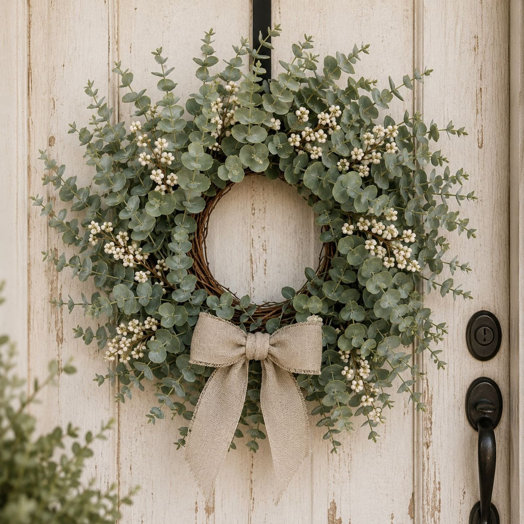 Faux Eucalyptus Stems Sage Green Eucalyptus Greenery Artificial Eucalyptus Wedding Greenery Farmhouse Wreath Supplies 14 Inch Set of 10