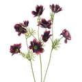 Purple Artificial African Daisy Stems Set of 3 25 Inch Real Touch Flowers for Vase Decor Floral Arrangements