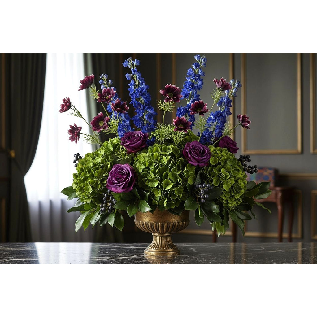 Purple Artificial African Daisy Stems Set of 3 25 Inch Real Touch Flowers for Vase Decor Floral Arrangements