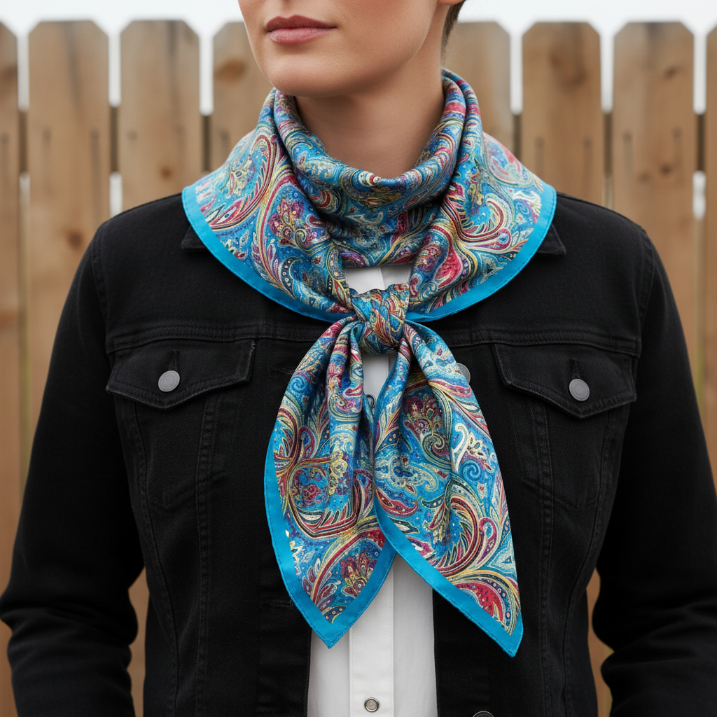 Large 35x35 Western wild rag neck styling image