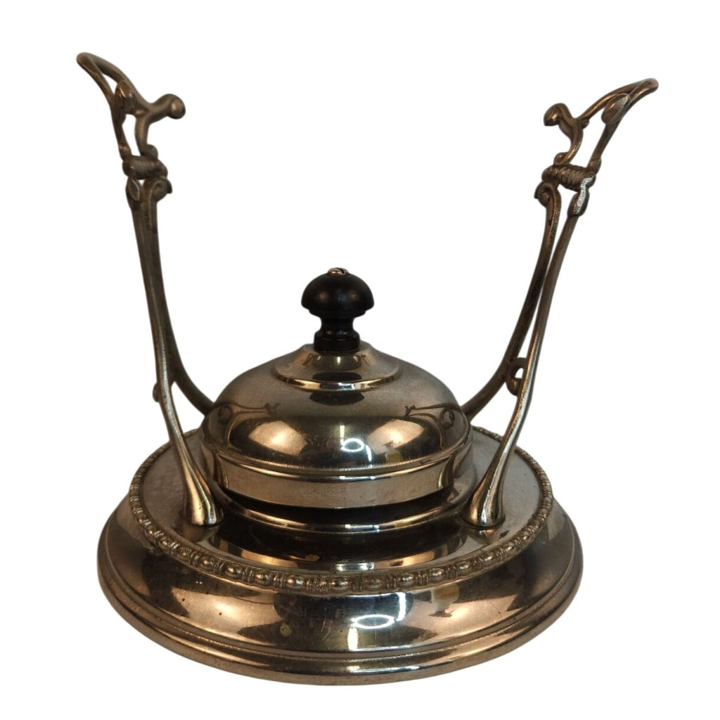 Vintage Silver Plated Tea Warmer Stand | Classic Burner Plate Design