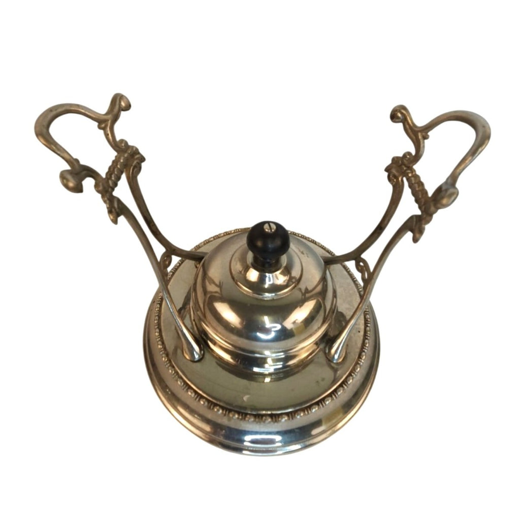 Vintage Silver Plated Tea Warmer Stand | Classic Burner Plate Design