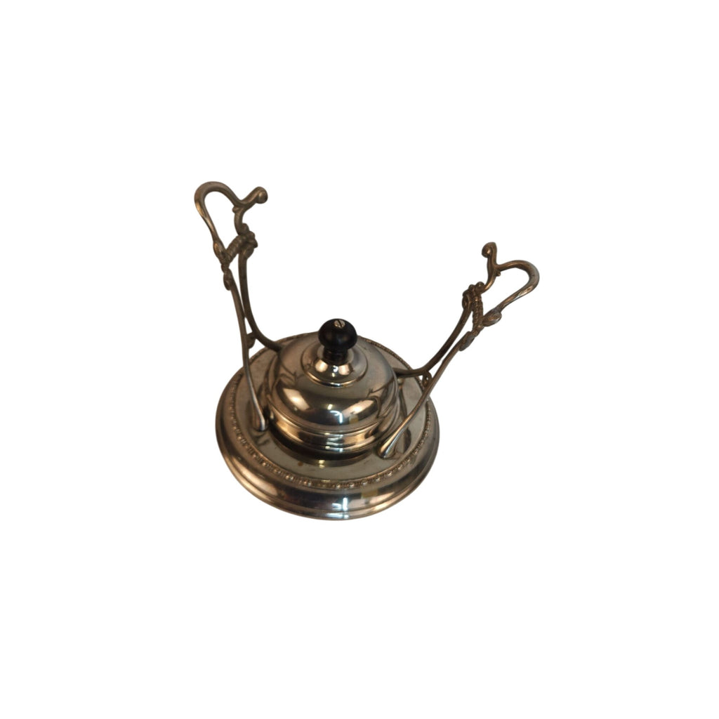 Vintage Silver Plated Tea Warmer Stand | Classic Burner Plate Design