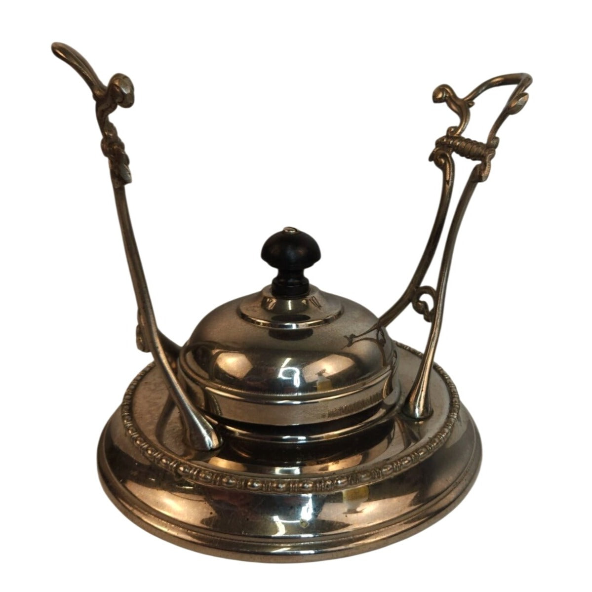 Vintage Silver Plated Tea Warmer Stand | Classic Burner Plate Design