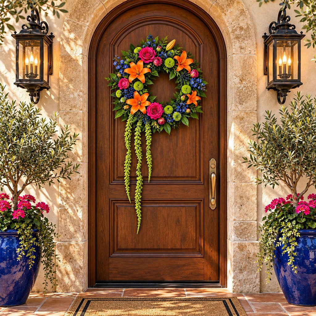 Green Artificial Hanging Amaranthus, 1 Faux Stem, 27 Inch Cascade