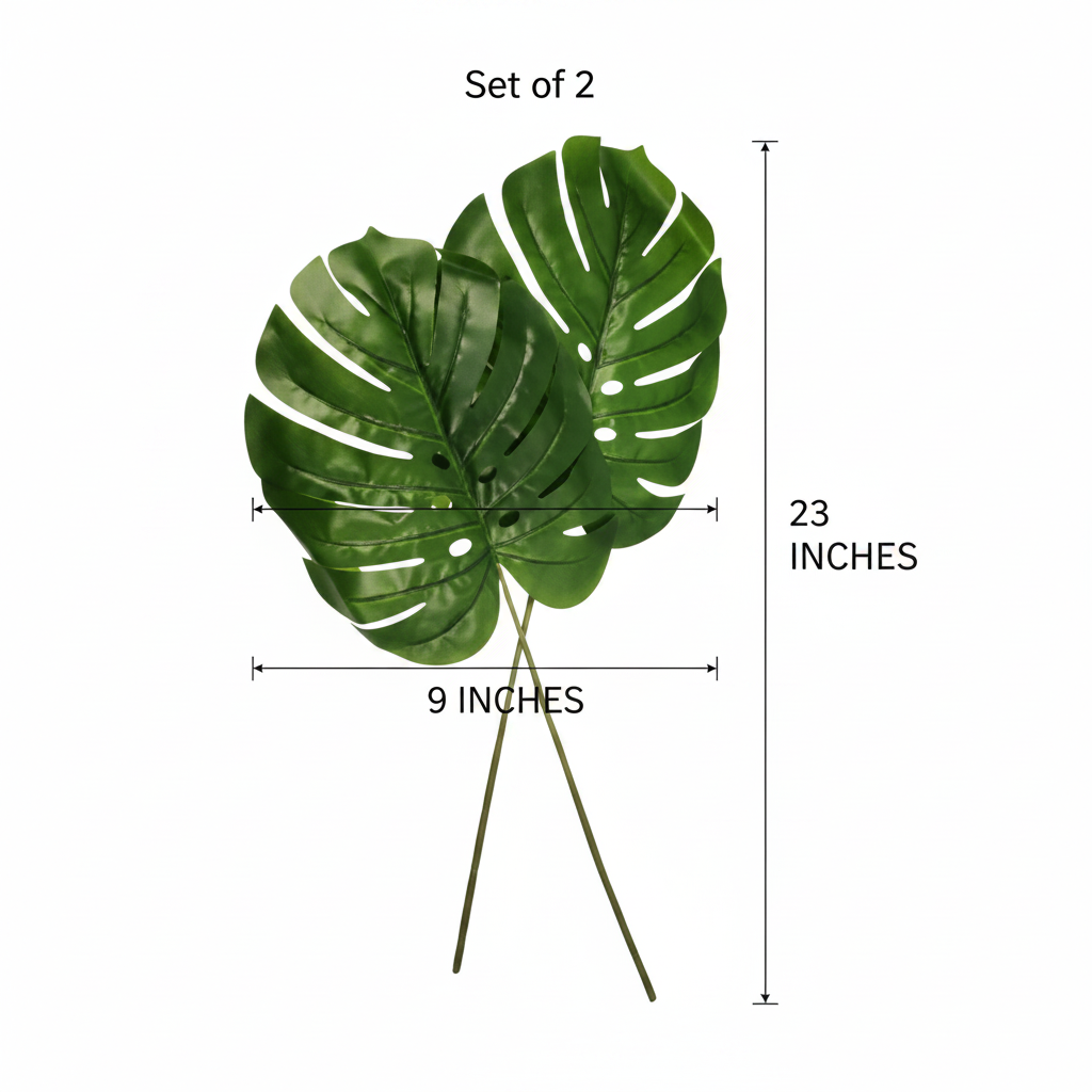Monstera Size Reference Image