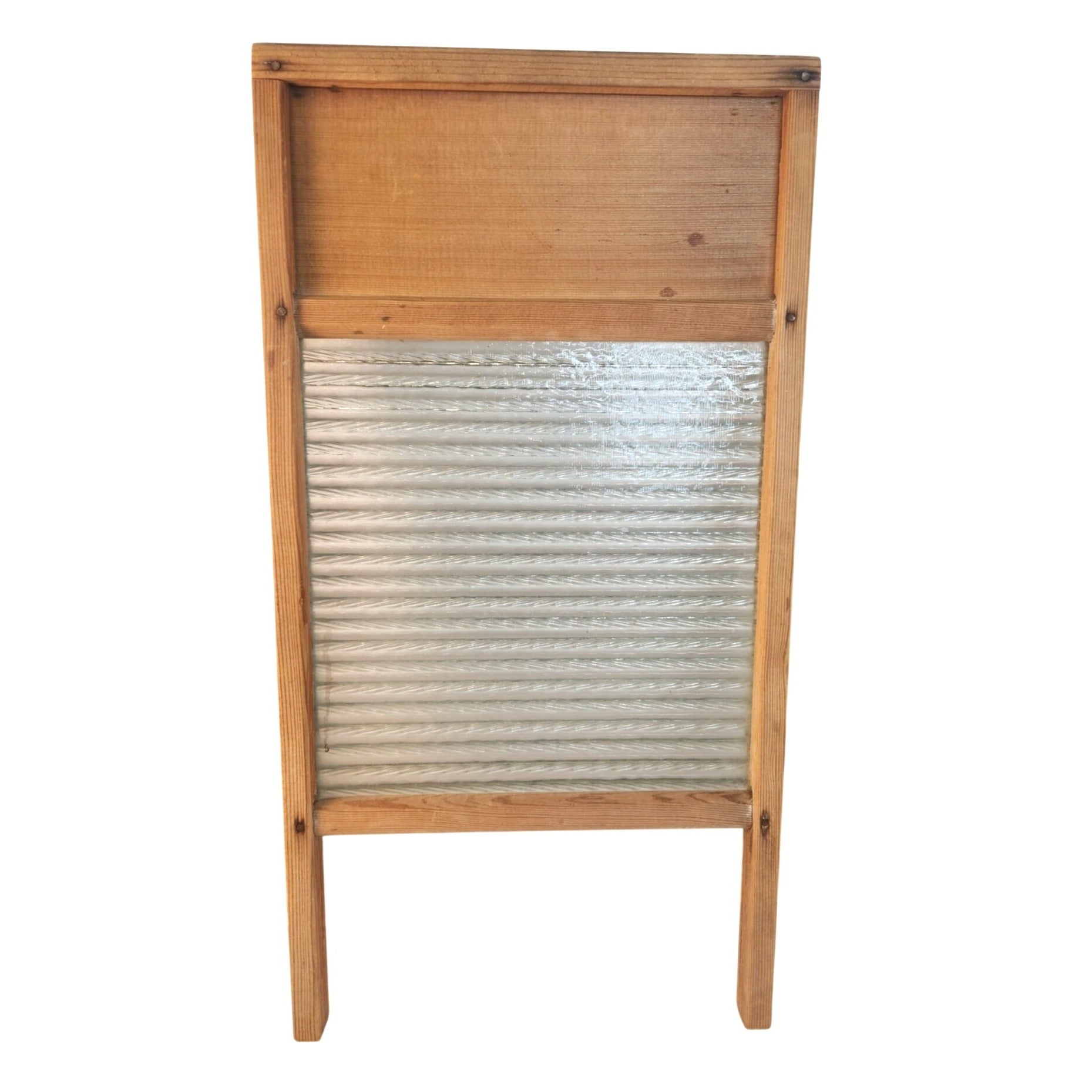 Vintage Maid of Honor Wooden Washboard Embossed Glass Surface 1940s WWII Era