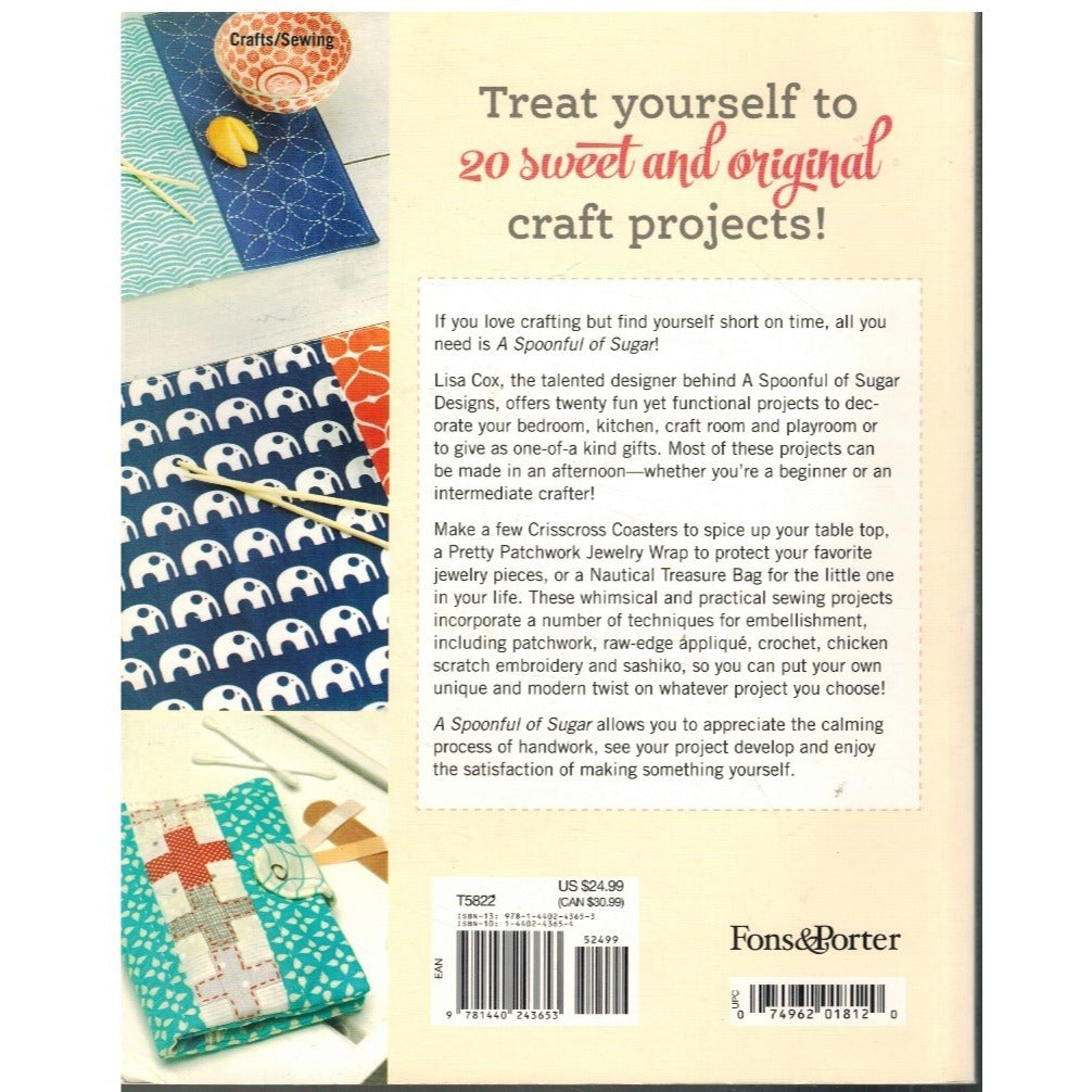 A Spoonful Of Sugar Sewing Craft Book By Lisa Cox With CD 20 Projects Softcover