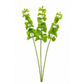 Green Artificial Bells of Ireland Stems Set of 3 26 Inch Real Touch Faux Flowers