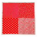 Womens Satin Bandana Wild Rag Scarf Red White Paisley Polka Dot Square Neck Hair Scarf Western Cowgirl 26x26