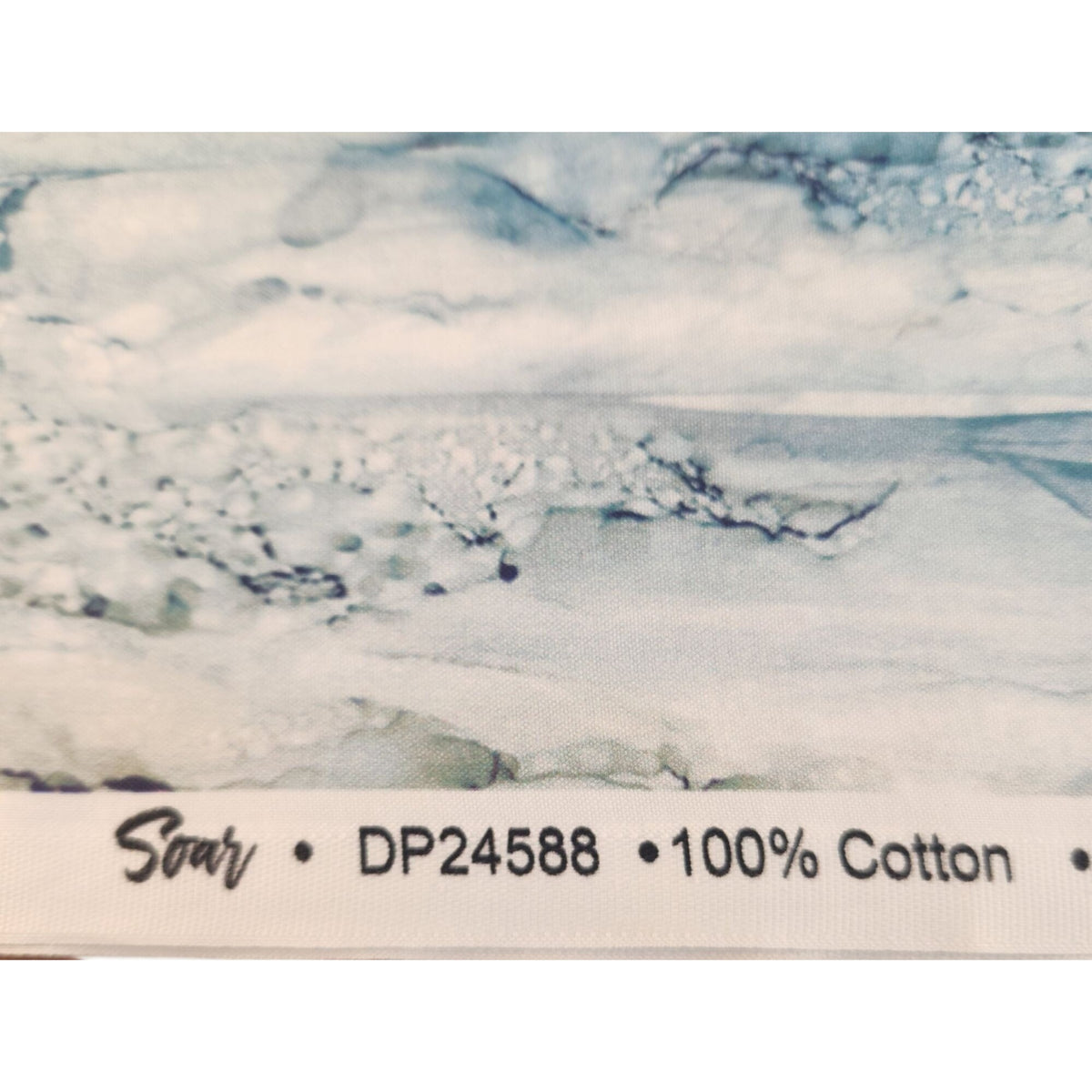 Northcott Soar DP24588 Blue Watercolor Cotton Quilting Fabric, 1⅛ Yds x 44 In