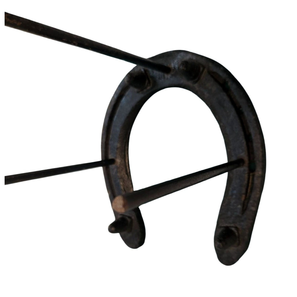 Rustic Horseshoe Hat Holder Wall Mount Western Cowboy Hat Hook