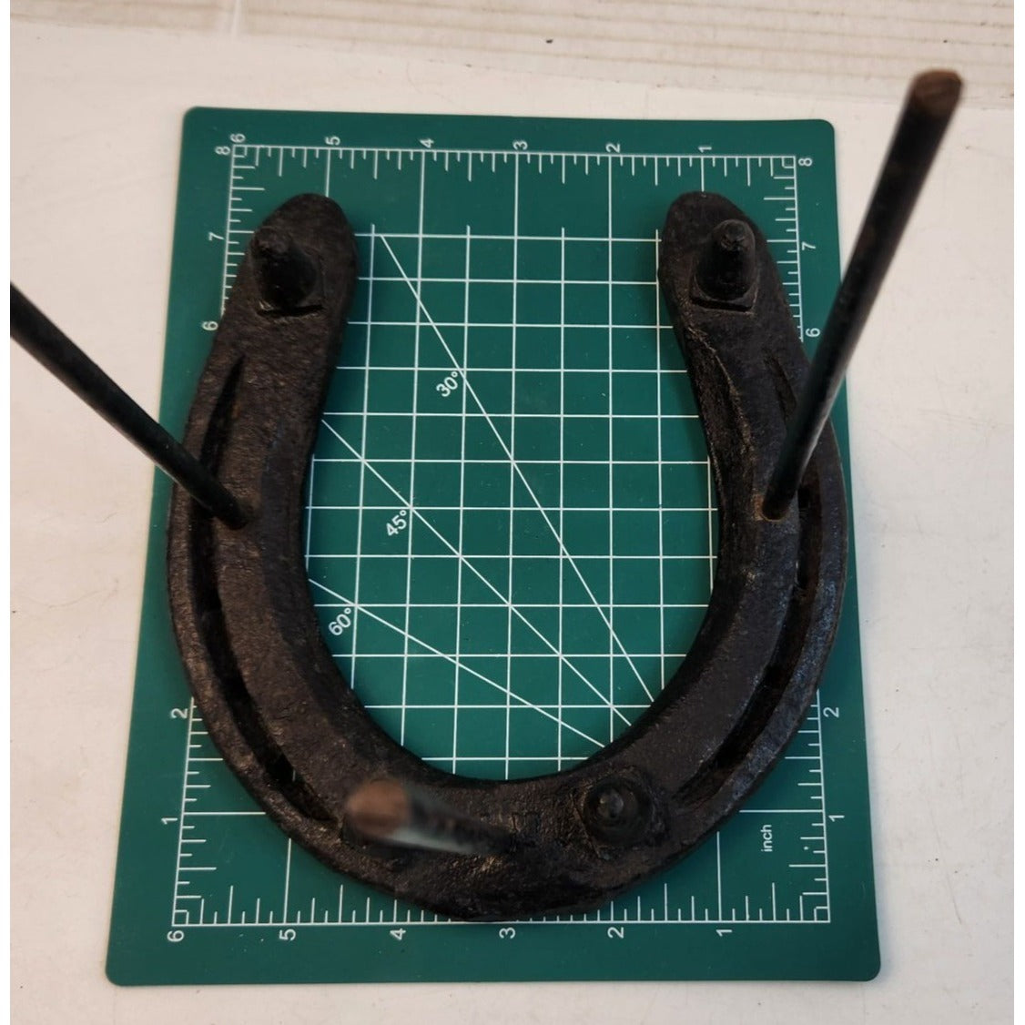Rustic Horseshoe Hat Holder Wall Mount Western Cowboy Hat Hook