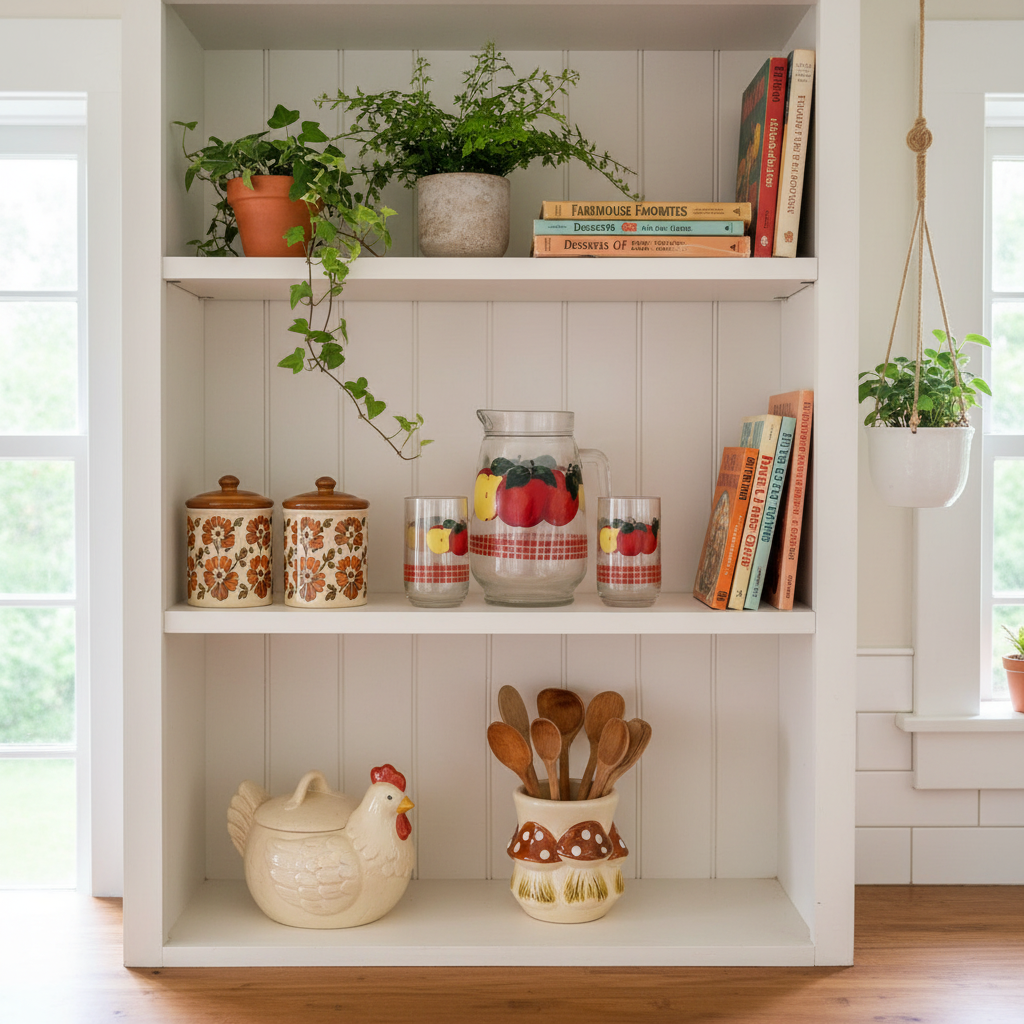 Open shelving display