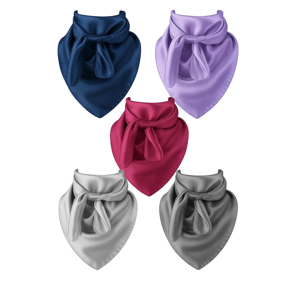 Silver Gray Wild Rag Large Scarf 23x23" Western Accessory Cowgirl or Cowboy