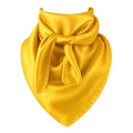 Yellow Wild Rag Scarf 35x35 Satin Western Cowgirl Cowboy Bandana