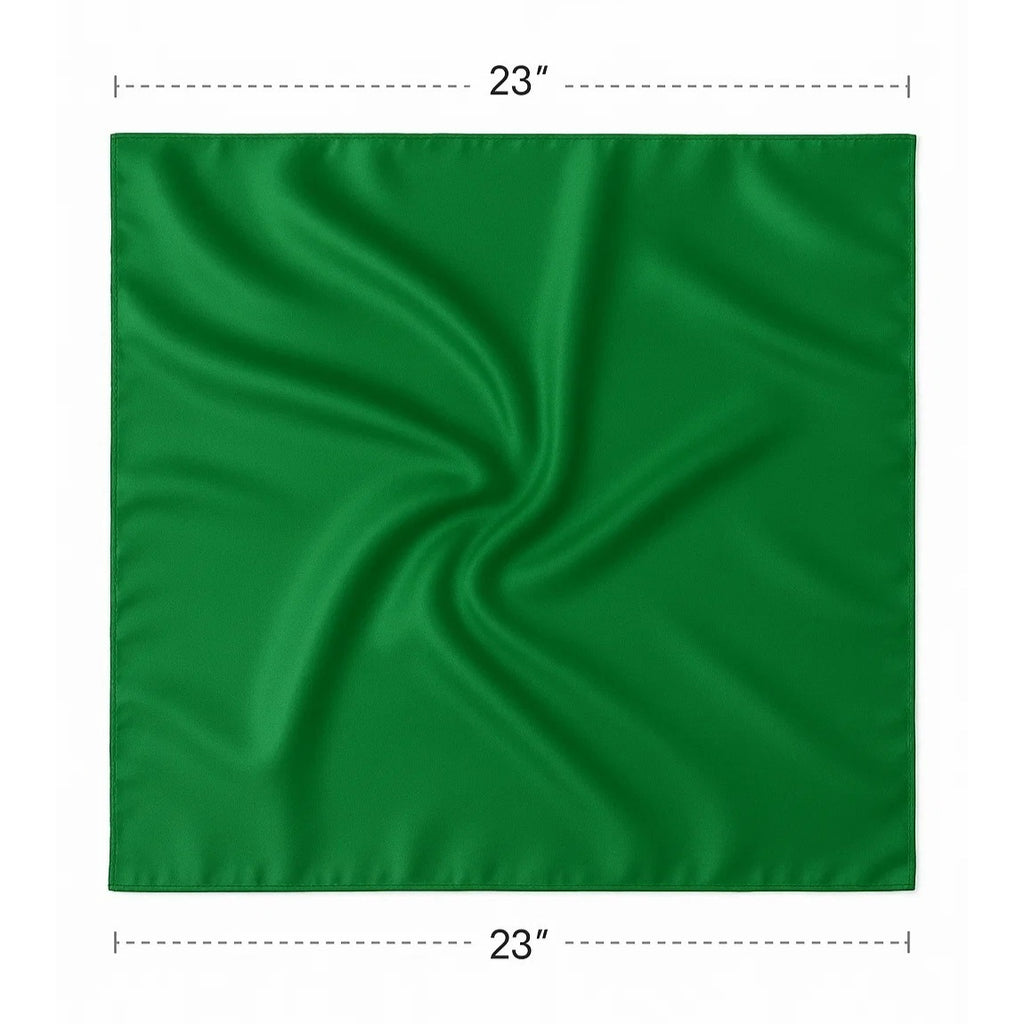 Green Wild Rag Scarf 23x23" Satin Western Accessory Cowgirl or Cowboy