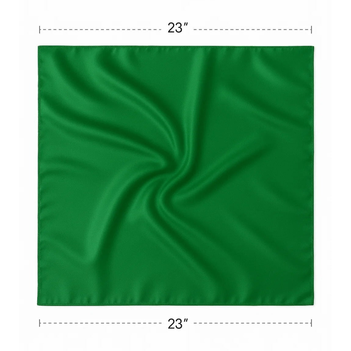 Green Wild Rag Scarf 23x23" Satin Western Accessory Cowgirl or Cowboy