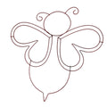 Bee Wire Wreath Frame Metal Craft Form Red Floral Base Spring Door Decor DIY Supply