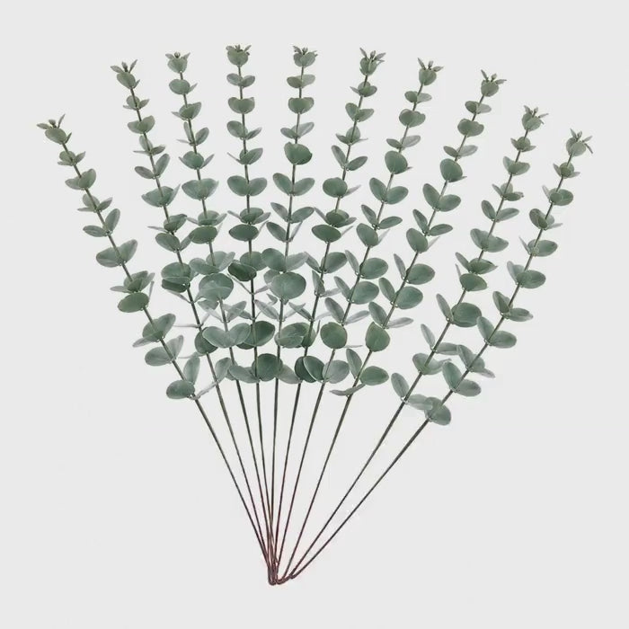Faux Eucalyptus Stems Sage Green Eucalyptus Greenery Artificial Eucalyptus Wedding Greenery Farmhouse Wreath Supplies 14 Inch Set of 10