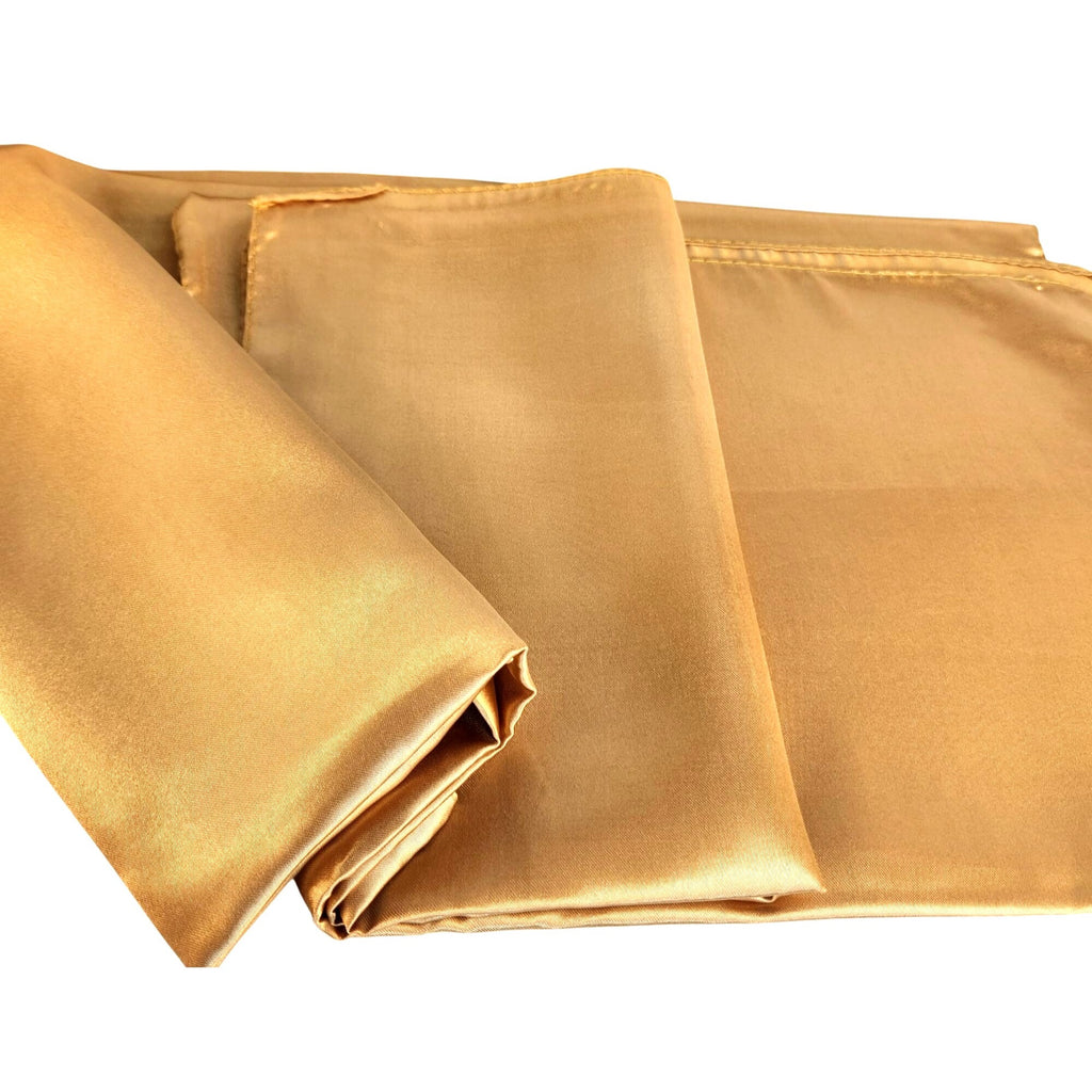 Gold Wild Rag Large Scarf 23x23" Satin Western Accessory Cowgirl or Cowboy