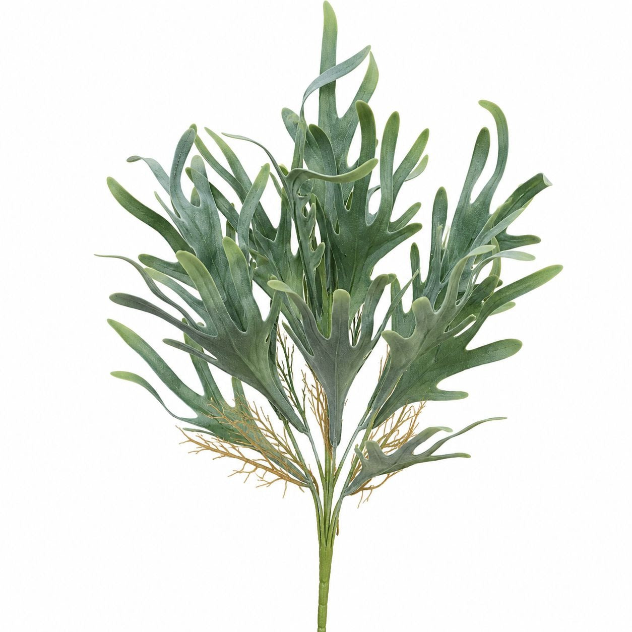 Artificial Staghorn Fern Spray Faux Fern Greenery Coastal Decor Tropical Decor Farmhouse Greenery Boho Wall Decor Faux Plant Stem
