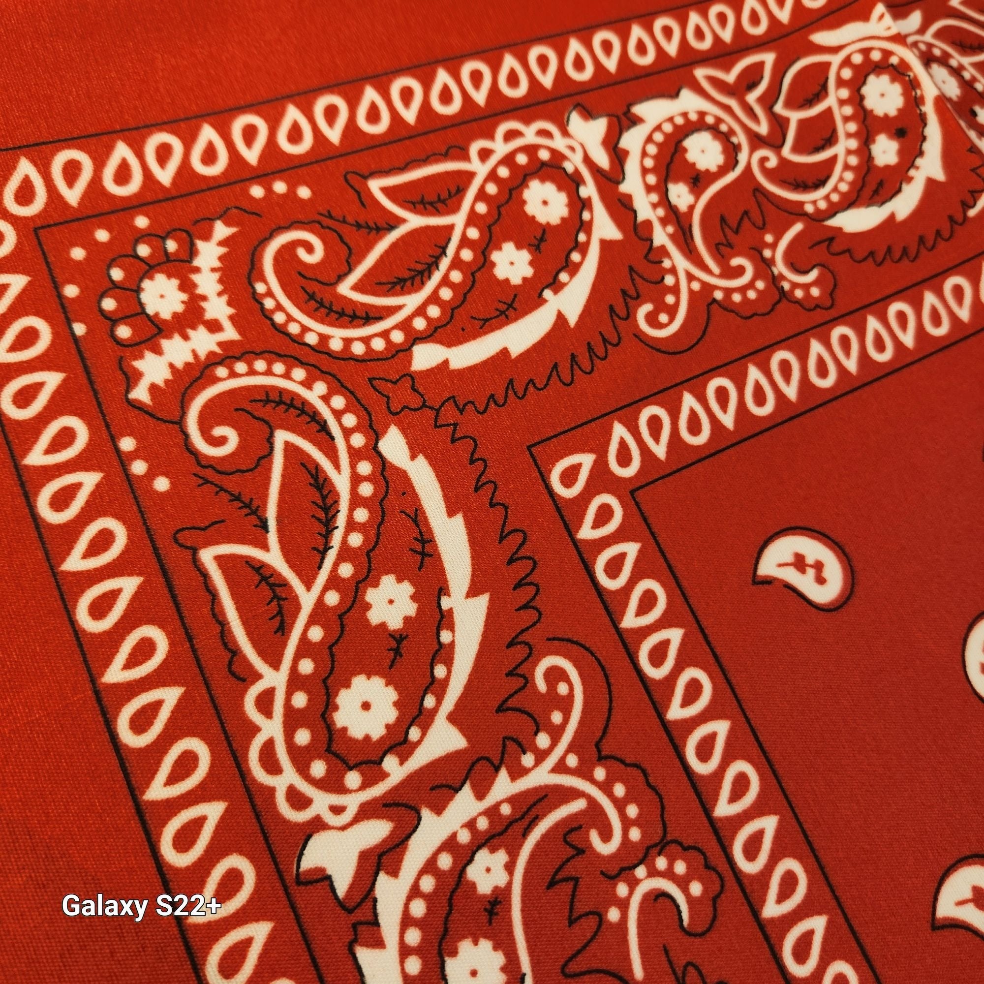 Bandanas 21x21" Western Cowboy Cowgirl - Red White Blue Paisley Square Scarves 3 Pack