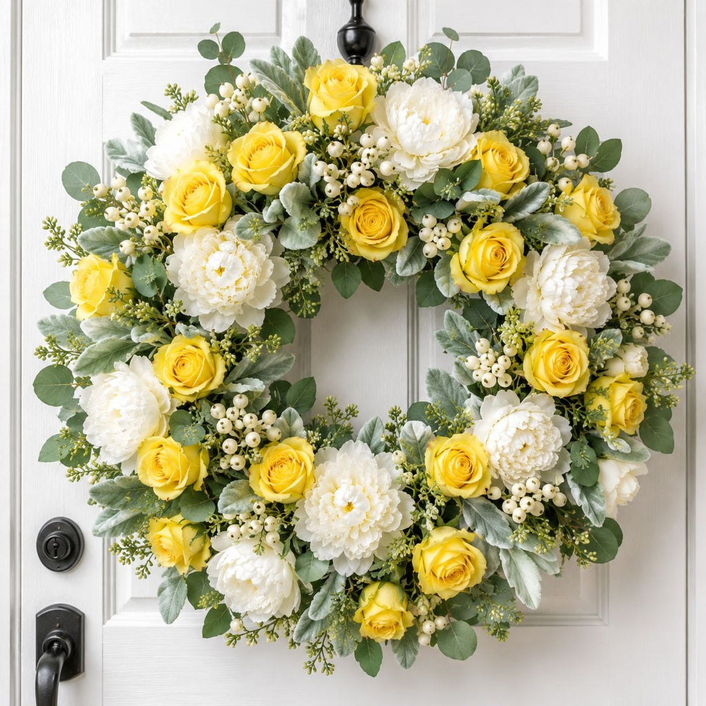 Yellow Artificial Roses 12 Stems Faux Silk Rose Bouquet Small Roses Wedding Flowers Floral Supplies