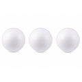 Set of 3 Foam Balls 4 Inch White Styrofoam Craft Balls Floral Arrangement Supplies DIY Topiary Vase Fillers Crafting Forms