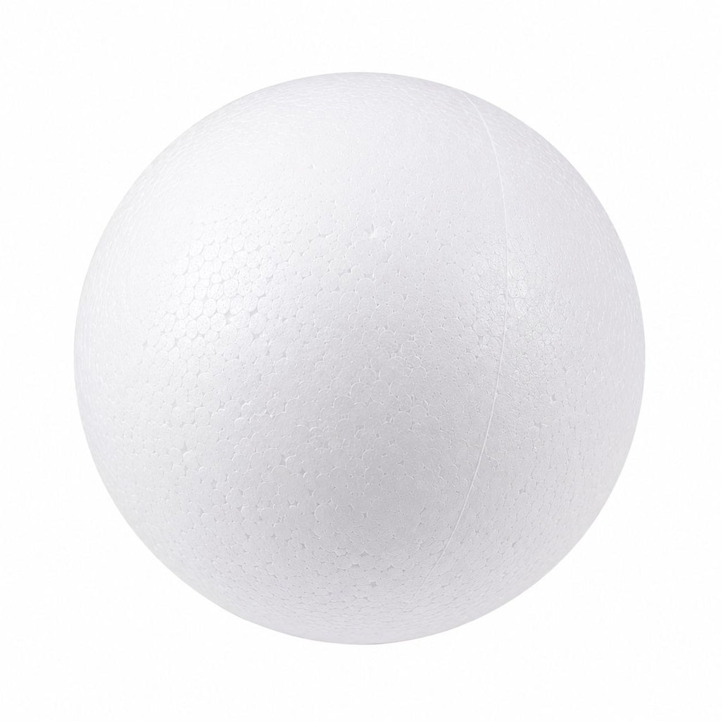 White foam ball on a white background