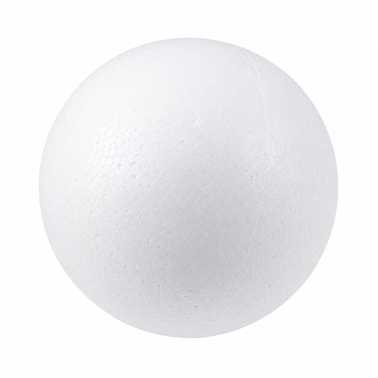 White foam ball on a white background