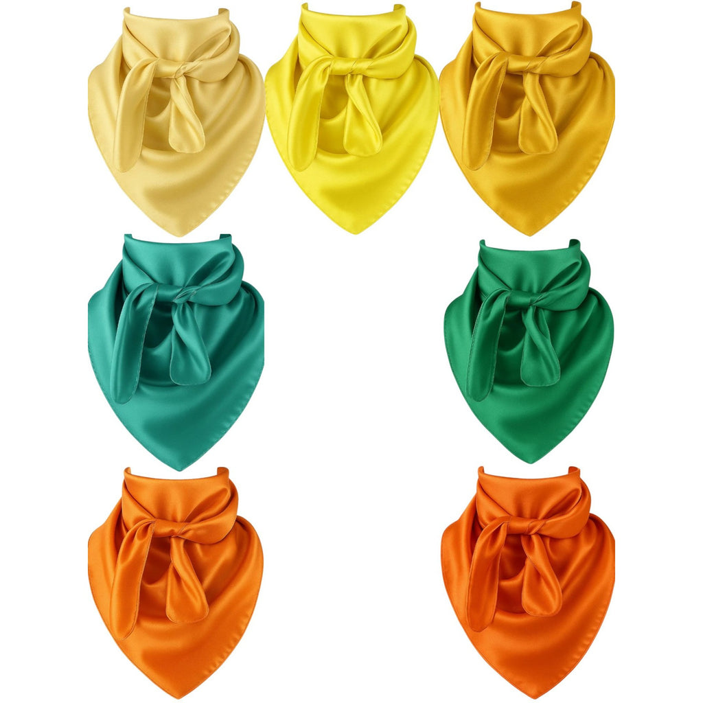 Orange Wild Rag Large Scarf 23x23" Western Accessory Cowgirl or Cowboy