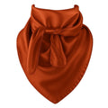Rust Red Wild Rag Scarf 23x23" Satin Western Accessory Cowgirl or Cowboy