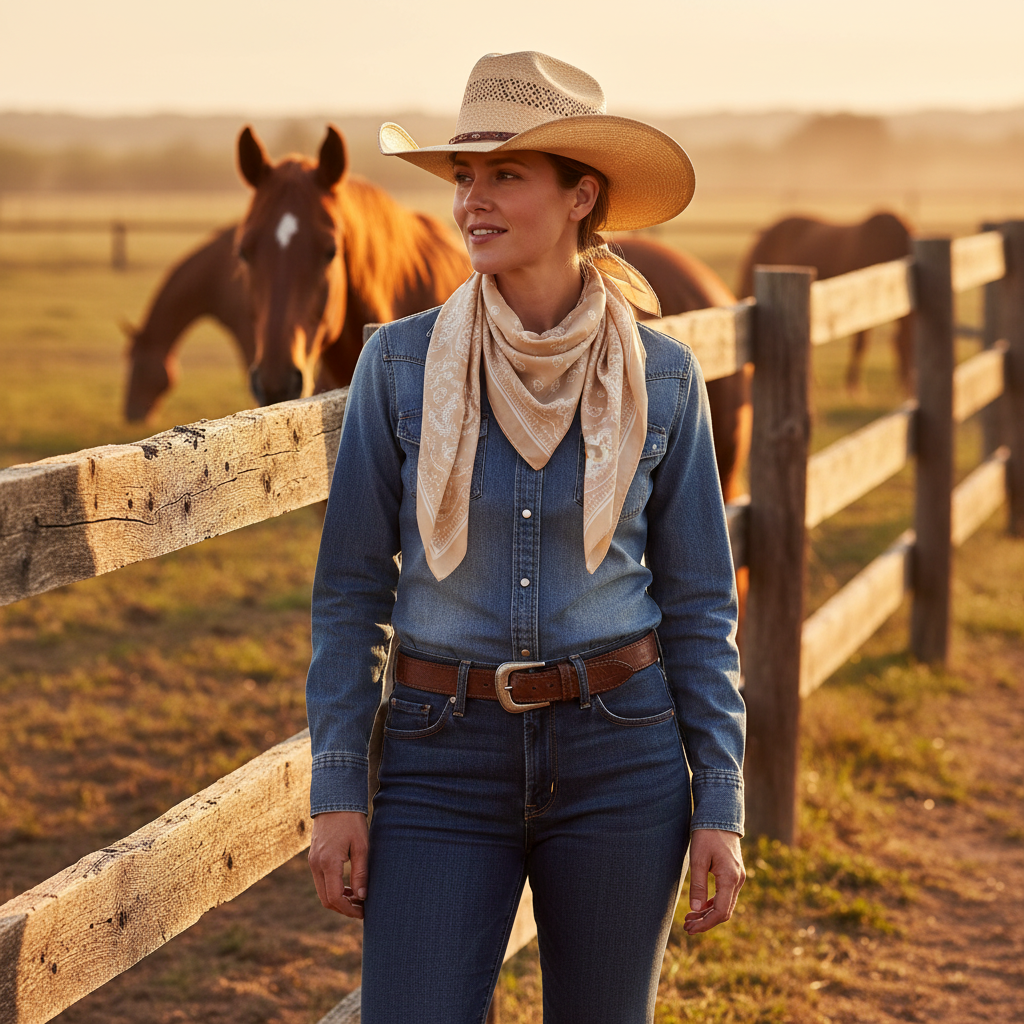 Ranch Lifestyle - Exact Scarf Colors