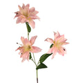 Luxury Artificial Blush Pink Lily Stem 34 Inch | Faux Lily Floral Decor | Romantic Botanical Home Accent | Modern Cottagecore Style