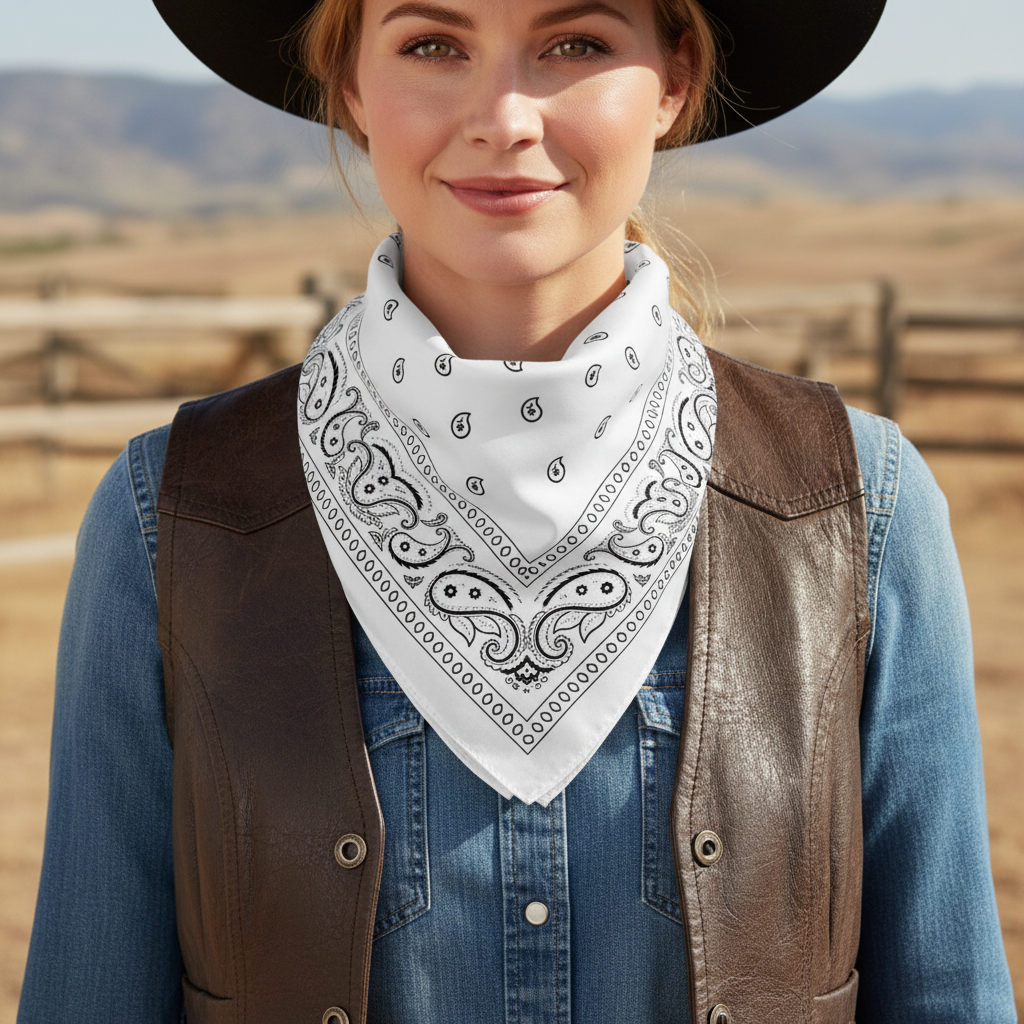 Revised detailed ranch lifestyle scarf image