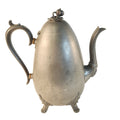 Antique M. Hunter & Son Britannia Metal Coffee Pot, Sheffield, 10-Inch