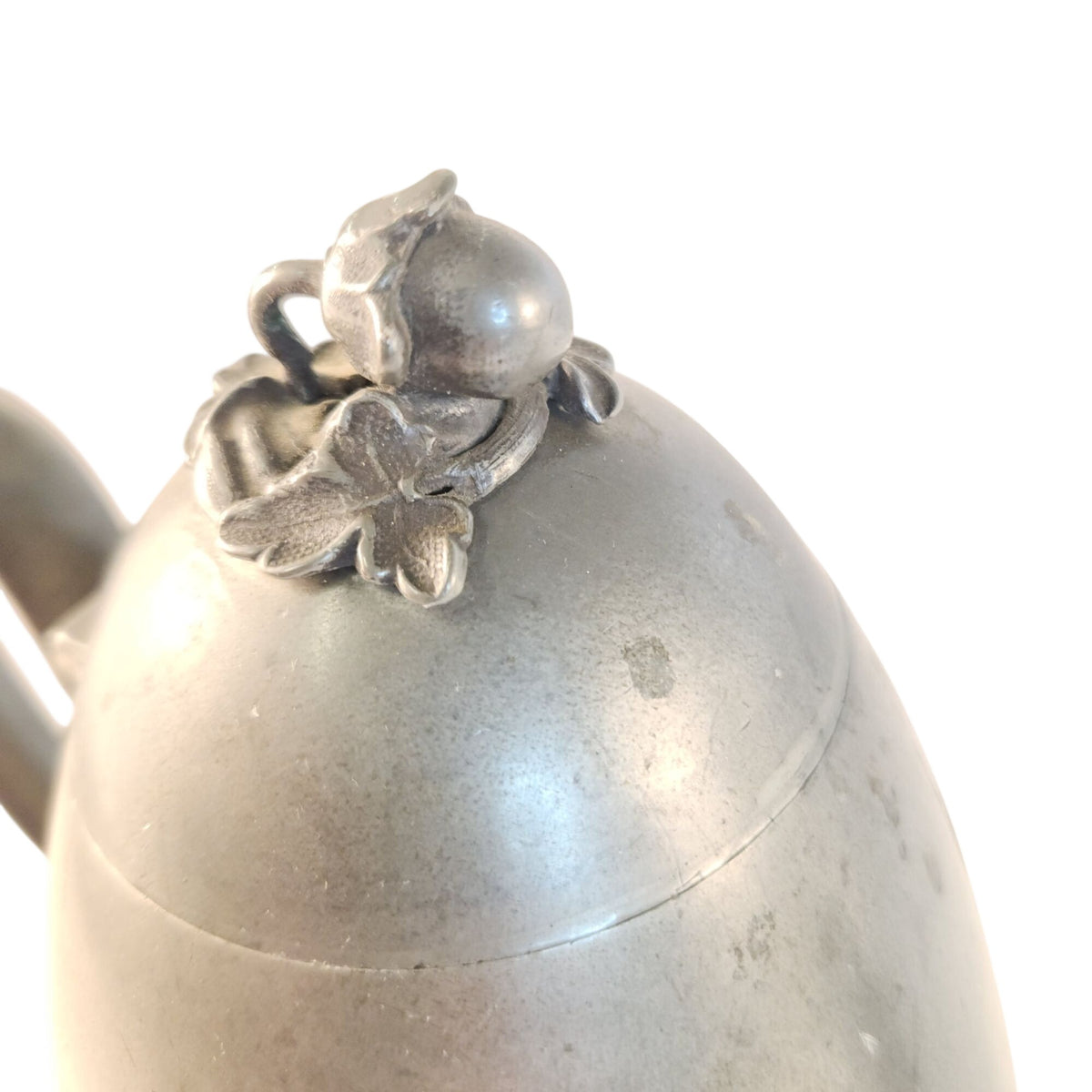Antique M. Hunter & Son Britannia Metal Coffee Pot, Sheffield, 10-Inch