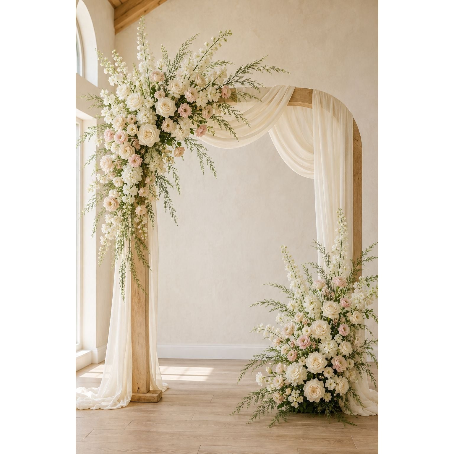 3 Artificial Asparagus Fern Stems 36 Inch, Faux Greenery for Roses, Weddings, and Floral Arrangements