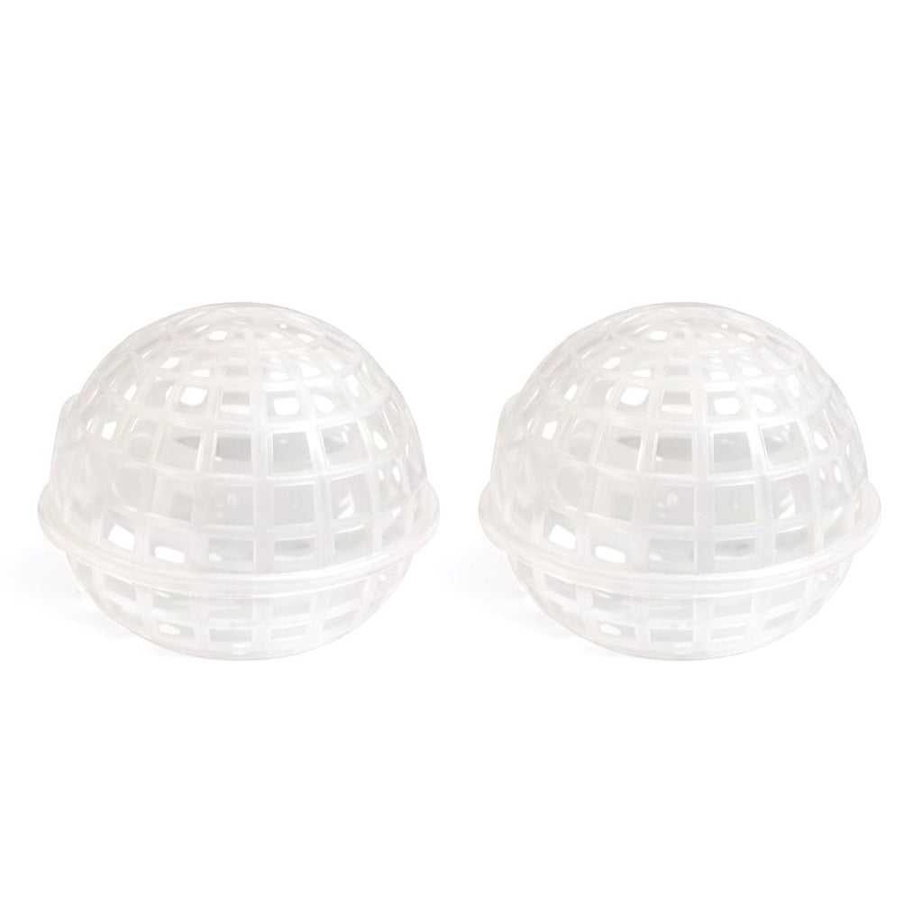 Clear Plastic Sphere Plant Basket 4 Inch | Orchid Basket Planter | Hanging Epiphyte Pot | Ventilated Root Basket | Modern Plant Decor