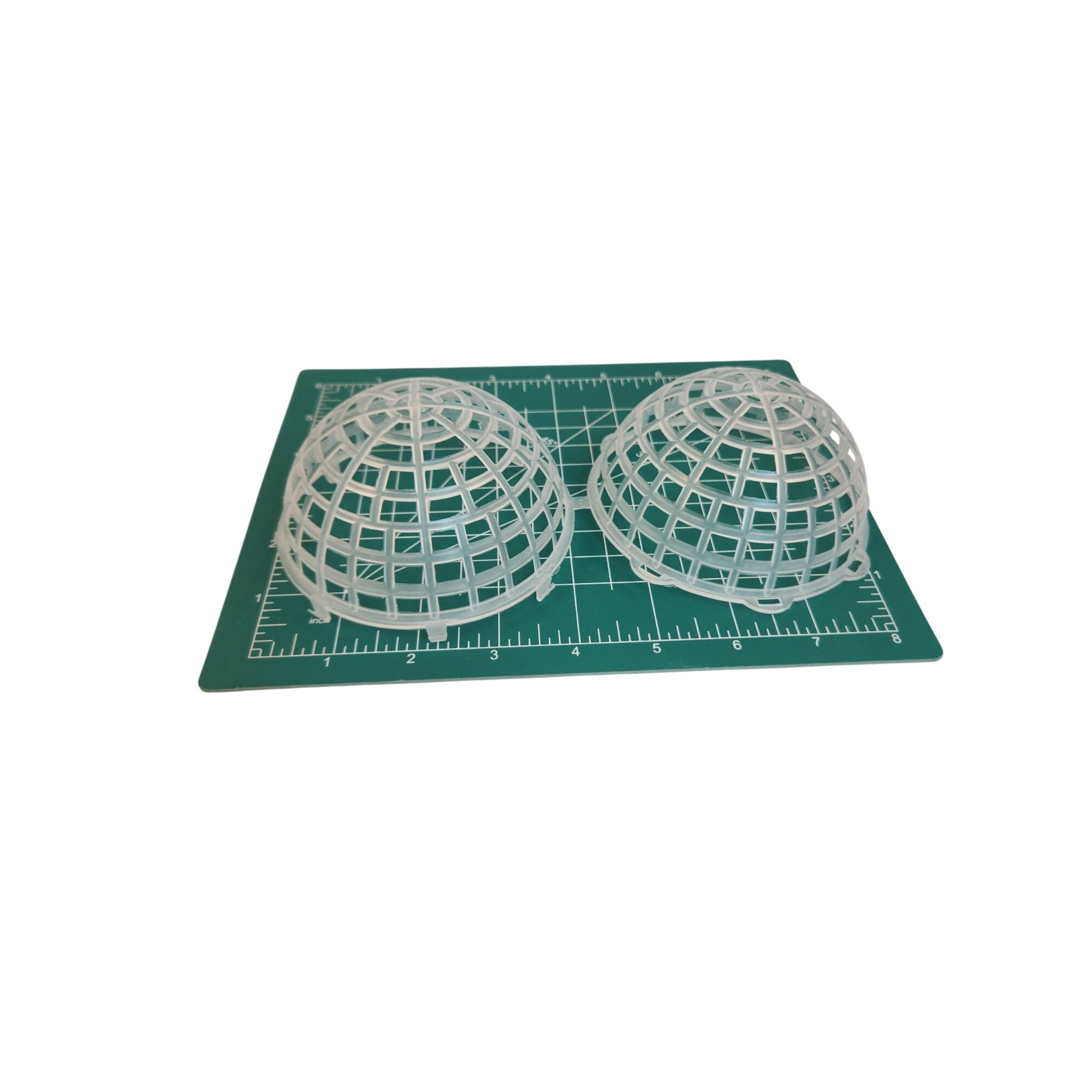 Clear Plastic Sphere Plant Basket 4 Inch | Orchid Basket Planter | Hanging Epiphyte Pot | Ventilated Root Basket | Modern Plant Decor