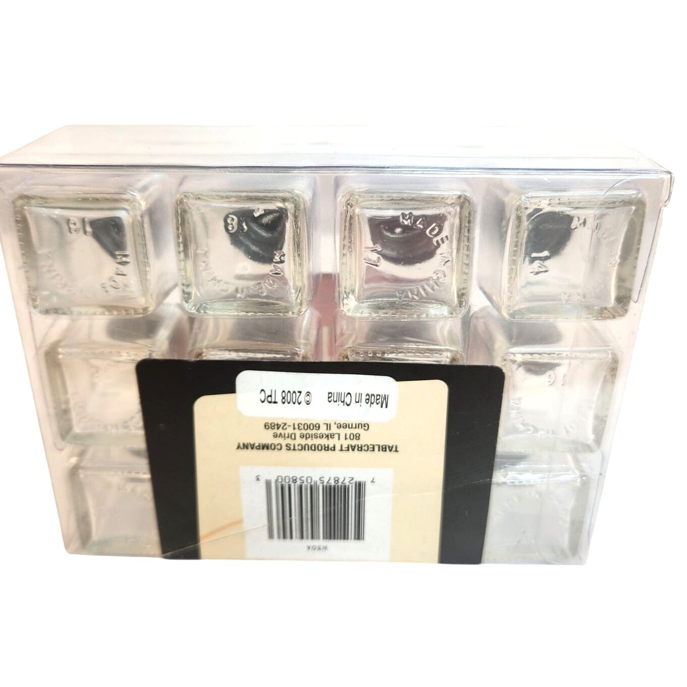 TableCraft Salt & Pepper Collection 12 Mini Shaker Sets Glass/Silver Finish Compact Design