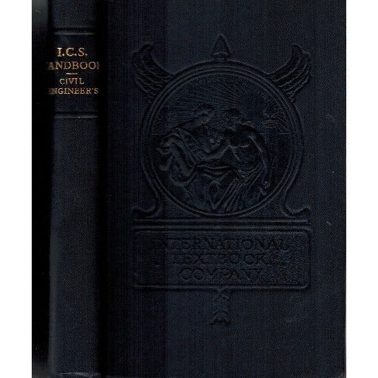 ICS Handbook Civil Engineers 1935 Antique Hardcover Reference Book International Correspondence Schools Third Edition VG