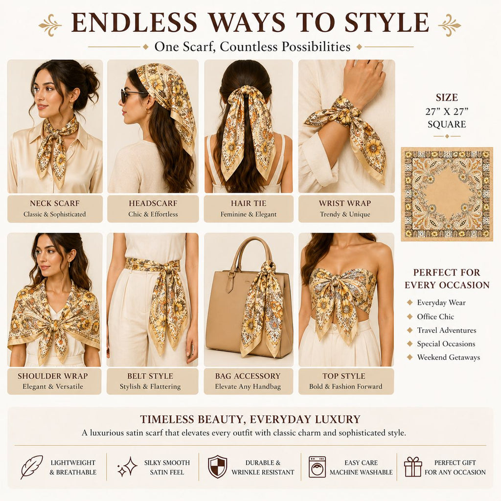 Ways to style scarves