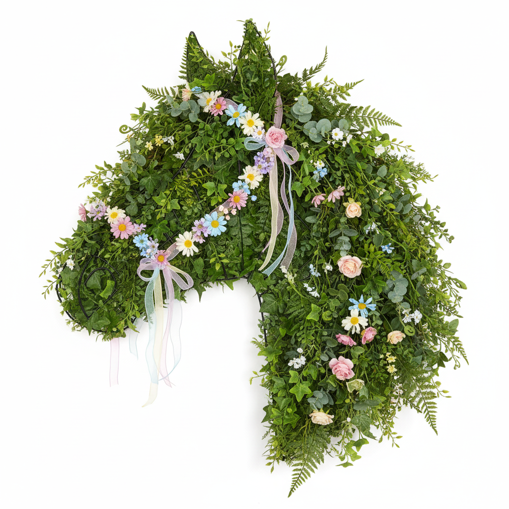 Horse Head Wreath Frame DIY Spring Summer Wreath Base Western Farmhouse Decor