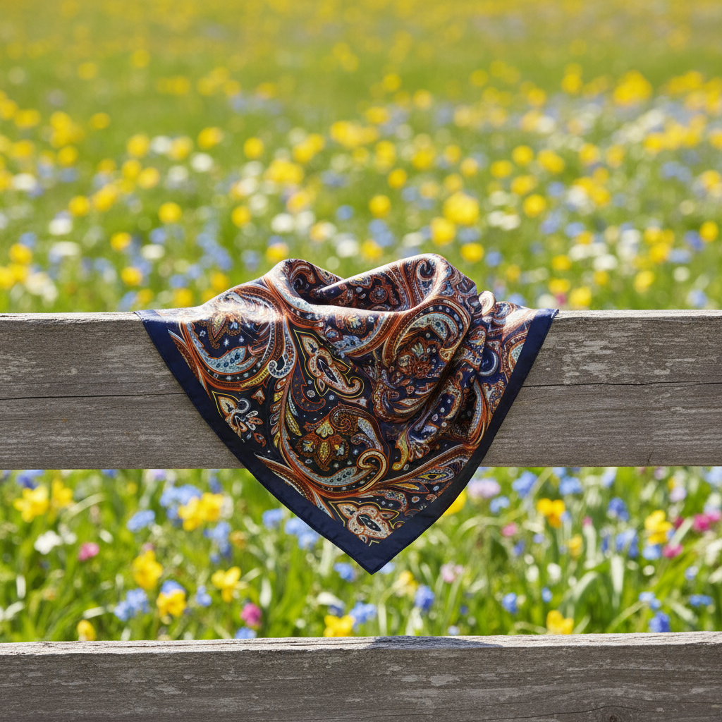 Spring wildflower scarf style image
